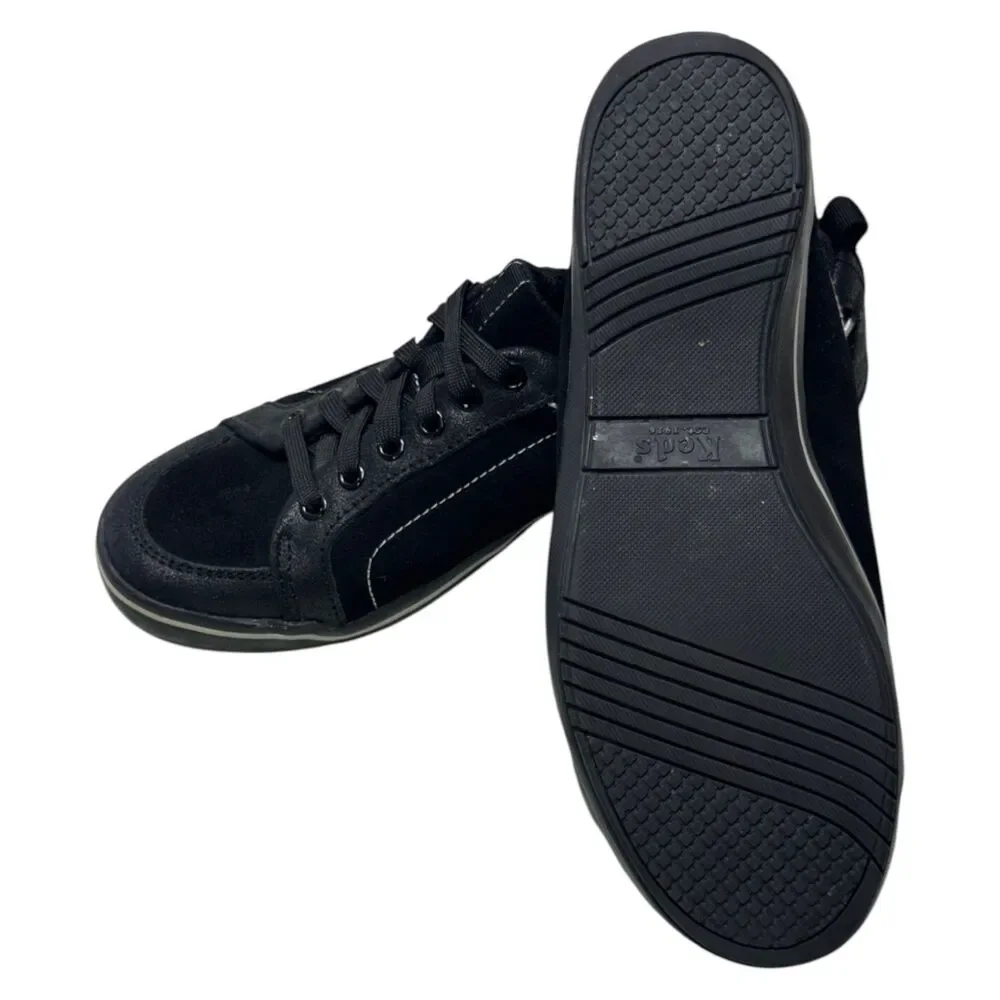 Keds Champion WH2774M Womens 7.5 Black Canvas Lace Up Low Top Sneakers Shoes